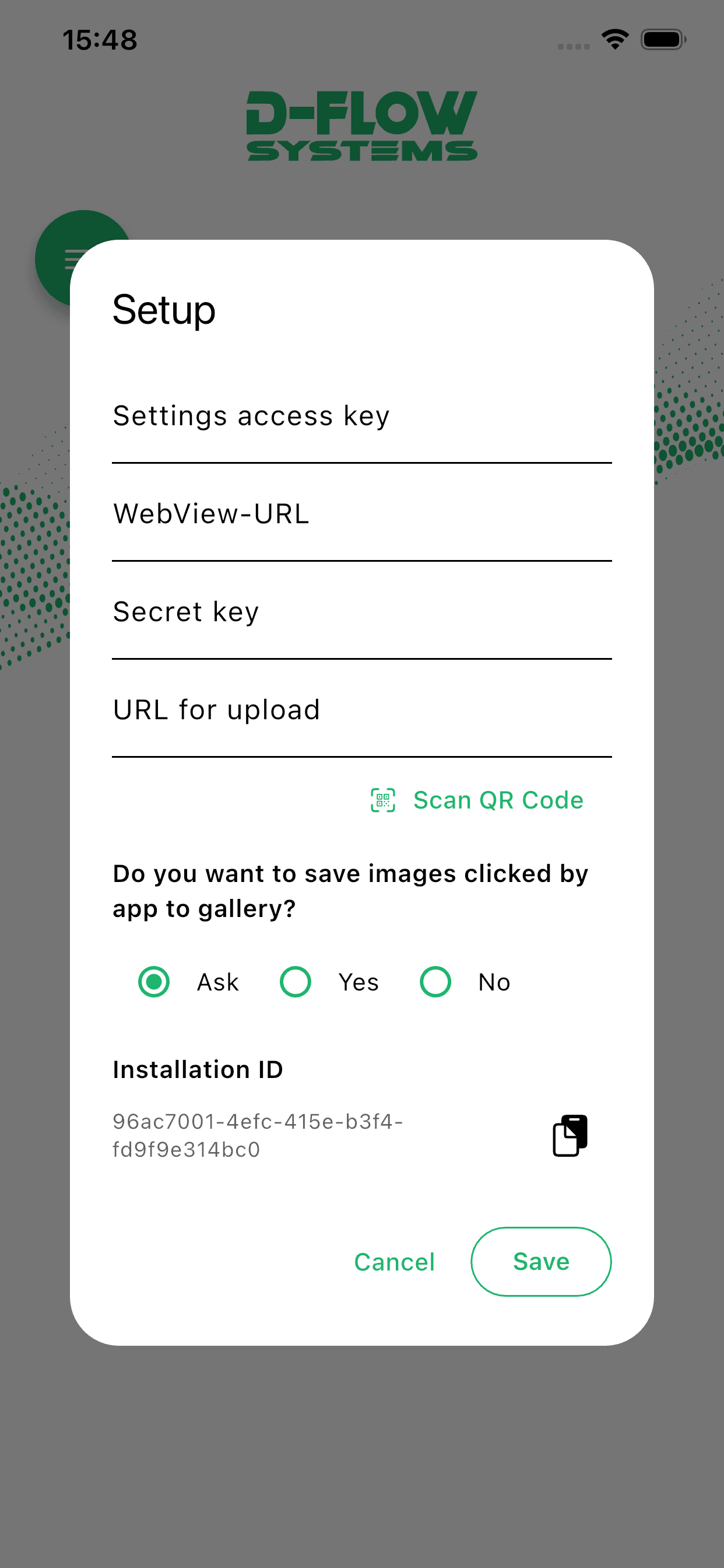 D-Flow App configuration